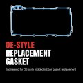 Os 30697 R Oil Pan Gasket Set Molded Rubber Replacement For Imperfect Sealing Surfaces Prevents Overtightening And Splitting