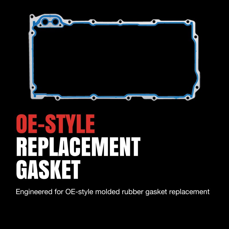 Os 30697 R Oil Pan Gasket Set Molded Rubber Replacement For Imperfect Sealing Surfaces Prevents Overtightening And Splitting