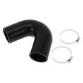 1 Set 54mm 2 13 Id 102mm 4 02 Length 135a Black Car Silicone Hose With Clamps Coolant Universal 