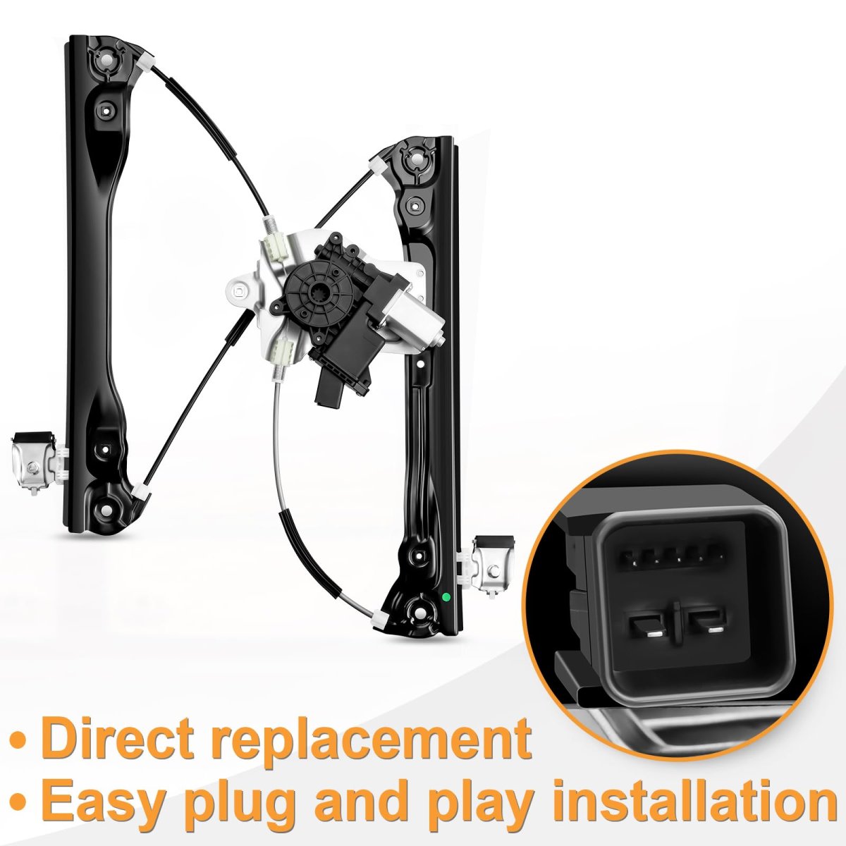 Npauto Front Left Driver Side Power Window Regulator With 7-pin Motor Replacement For 2010 2011 2012 2013 2014 2015 Chevy Cruze