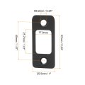 2 Set Door Strike Plate 57mm X 25 5mm Stainless Steel Latch Deadbolt Replacement Lock For Frame Jamb Reinforcement Round Corner