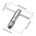 Uxcell Adjustable Ratchet Tap Wrench T-handle For Metric M3-m8 Thread Taps Ratcheting T Handle Holder Reamer Hand Tapping Tool