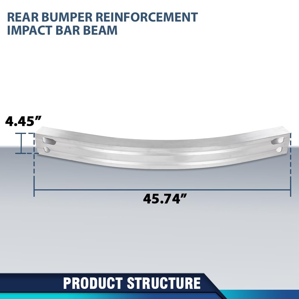 Rear Bumper Reinforcement Impact Face Bar For Toyota Rav4 Hybrid 2019-2024 Fit Venza 2021-2024 52171-0r060 521710r060 To1106234