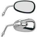 Emgo 20-86836 Lil Cruiser Chrome Finish Right Hand Side Replacement Mirror For Yamaha 
