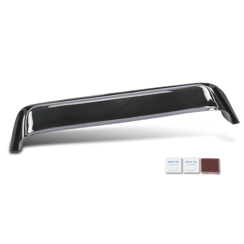 Window Deflector And Sun Visor For Flat Sided Recreational Vehicles 12 To 17 In Wide Smoky Polycarbonate Impact Resistant Outer