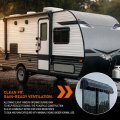 Window Deflector And Sun Visor For Flat Sided Recreational Vehicles 12 To 17 In Wide Smoky Polycarbonate Impact Resistant Outer