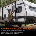 Window Deflector And Sun Visor For Flat Sided Recreational Vehicles 12 To 17 In Wide Smoky Polycarbonate Impact Resistant Outer