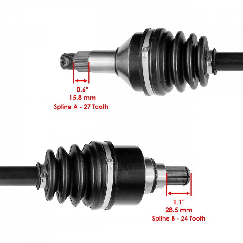 Caltric Front Left And Right Cv Joint Axle For Arctic Cat Wildcat Trail 2014-2019