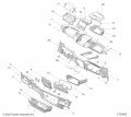Polaris Ranger Display Bezel 7 In Gloss Black Genuine Oem Part 5454382-070 Qty 1