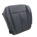 Front Driver Side Bottom Leather Seat Cover Black For Lincoln Navigator 2015 2016 2017 Perforated Microfiber Fits Heated And 
