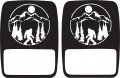 Jeeptails Bigfoot Under The Moon Tail Lamp Light Covers Non-led For Jeep Gladiator Black 1 Pair 