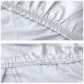 Uxcell Yl Silver Tone 170t Car Cover Outdoor Weather Waterproof Scratch Rain Snow Heat Resistant W Mirror Pocket