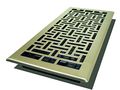 Decor Grates Ajh614-nkl Oriental Floor Register 6-inch By 14-inch Nickel 