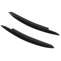 Qiilu Headlights Eyebrow Eyelids Trim Replacement For 6 Mk6 2008a 2012 Car Headlight Cover Decal Glossy Black 1 Pairs Eye Lids