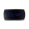 Ch4x4 Rocker Switch Off-road Lights Symbol Horizontal Blue Led