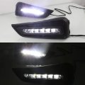 July King 5leds Daytime Running Light For Honda City 2015 2016 2017 6000k Drl Streamer Yellow Turn Signals Ice Blue Night