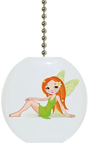 Green Fairy Solid Ceramic Fan Pull