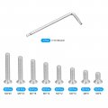 Uxcell M3 Torx Security Screws Kit M3x6 8 10 12 14 16 18 20mm 160pcs 304 Stainless Steel Countersunk Head Tamper Proof Screw W