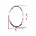 Pair Chrome Front And Rear Left Right Headlight Tail Light Trim Rings Bezel Compatible For 2014-2021 Bmw Mini Cooper F55 F56