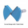 Uxcell Forstner Drill Bits 50mm Tungsten Carbide Wood Hole Saw Auger Opener Woodworking Hinge Drilling Boring Bit Cutter Blue