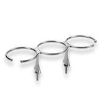 Boat Parts Stud Mount Triple Drink Holder