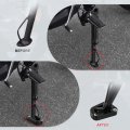 Motorcycle Side Stand Enlarger Fit For 2023 2022 2021 Versys-x 300 2017-2023 Kickstand Shoes Extension Plate Black