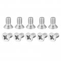 Uxcell 1 4-20x1 2 Flat Head Machine Screws Phillips 304 Stainless Steel Bolts 75pcs