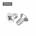 Uxcell 1 4-20x1 2 Flat Head Machine Screws Phillips 304 Stainless Steel Bolts 75pcs