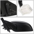 Mi1320146 Factory Style Driver Left Side Mirror Manual Folding Power Adjust Compatible With Mitsubishi Lancer 15-16 Paint To