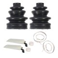 Pair Outer Inner Cv Joint Boot Kit For Honda Fourtrax 300 Rtv900 Rtv900xt And Yamaha Big Bear 350 Split Design With Clips