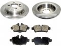 Rear Ceramic Brake Pads And Rotor Kit Compatible With 2007-2015 Mini Cooper Hatchback 1 6l 4-cylinder 