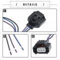 Motoforti Crankshaft Position Sensor Connector Pigtail Plug Crank Wire Harness For Nissan Frontier Plastic Black 1 Set