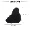 Acropix 1 Pair Universal Bicycle Motorcycle Self Adhesive Plush Cat Ears Shape For Helmet Decor Accessory Black Pink