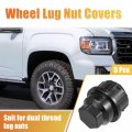 Uxcell 5 Pcs Wheel Lug Nut Covers No 15646250 For Chevrolet Blazer 1992-1994 C1500 C2500 Truck Cap M24x2 0 Black Anti Scratch