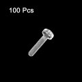 Uxcell M2x10mm Plastic Phillips Bolts 100pcs Pc Pan Head Machine Screws Transparent