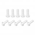 Uxcell M2x10mm Plastic Phillips Bolts 100pcs Pc Pan Head Machine Screws Transparent