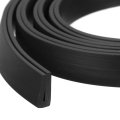 U Channel Edge Trim 13 1ft Length Rubber Guard Seal Strip Protector Flat Type Fit For 1mm 3 16 W X 15 32 H Black 