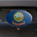 Idaho State Flag Oval Tow Trailer Hitch Cover Plug Insert