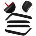 Ocpty Window Visors Fits For 2007-2017 Jeep Wrangler Tape-on Rain Guards Side Deflectors 4 Pieces 2pcs Front Doors And Rear