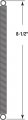 Handyman Springs Sp 9632 Extension Spring Steel Construction Nickel-plated Finish 0 047 Ga X 1 In 8-1 2 Closed Single Loop