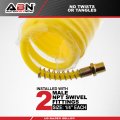Abn Recoil Hose 1 4in X 50ft A Portable Polyurethane Coil For Air Compressor Nailer Sprayer Staple Gun