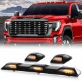 G-plus Roof Marker Clearance Lamp Kit Compatible With Chevy Silverado Gmc Sierra 2500hd 3500hd 2020-2023 Amber 84747496