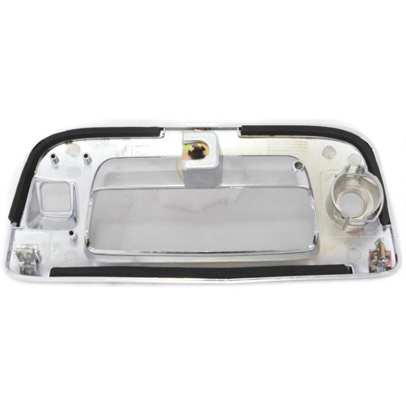 Gmc Sierra 2500 3500 Hd Tailgate Handle Bezel 2007-2014 Outside W Cam Key Hole Chrome Plastic Gm1915136 22755304