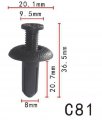 Autobahn88 Push-type Clip Compatible With Honda Gm Mitsubishi Toyota Oem 90505sl0003 94852368 M888869 Mb888869 9046708155 Pack