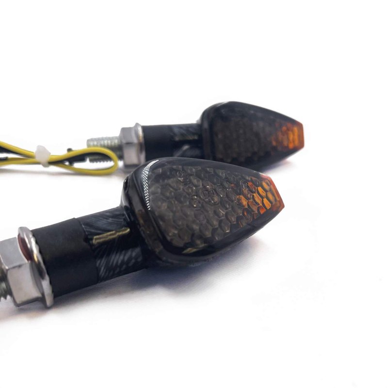 Motorcycle Dual Sport Turn Signal Led Light With Smoke Lens For Most Suzuki Kawasaki Streetbike Sportbike P N Mt303-008-cn Sk