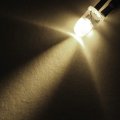 Uxcell 10pcs 3mm Pre Wired Led Warm White Dc24v Clear Lens Light Emitting Diodes