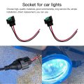 Premium Upgraded 2pcs Wire Pigtail Female C H11 Two-beam Headlight Low Beam Bulb Plug Connector For 2015-2021 Honda Civic