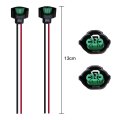 Premium Upgraded 2pcs Wire Pigtail Female C H11 Two-beam Headlight Low Beam Bulb Plug Connector For 2015-2021 Honda Civic