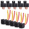 Ehdis 4-pin Relay With Harness Car Truck Motor Heavy Duty 80a 12v On Off Normally Open Spst Socket Plug 4 Wire Automotive Model 