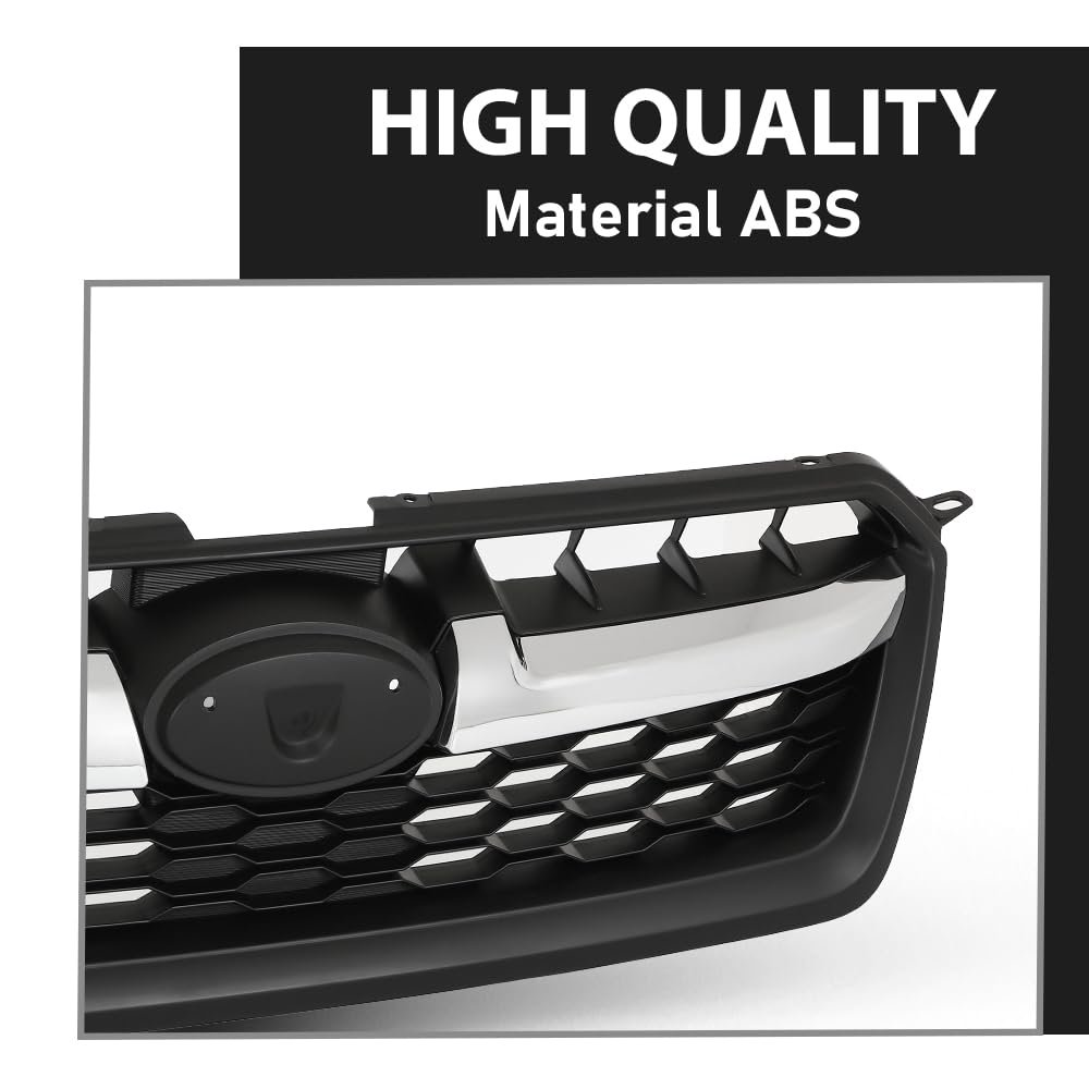 Front Bumper Grille Honeycomb Grill For Subaru Impreza 2012 2013 2014 Black Abs Plastic Replacement Part 91122fj000 Su1200158